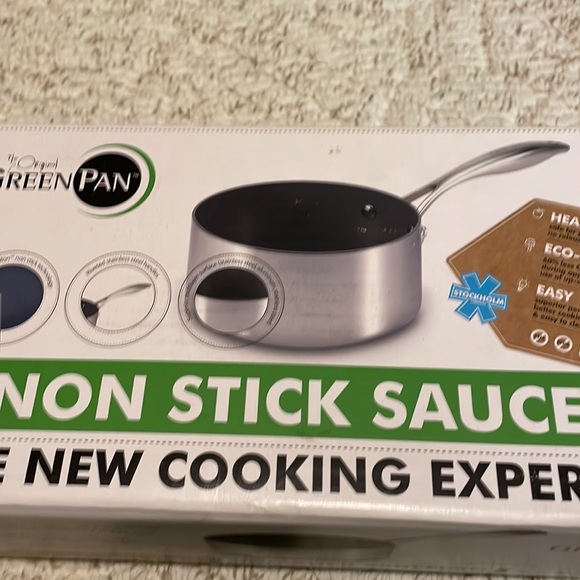 Kitchen New In A Box The Original Green Pan 1 Quart Nonstick Sauce Pan 55 Inches Poshmark